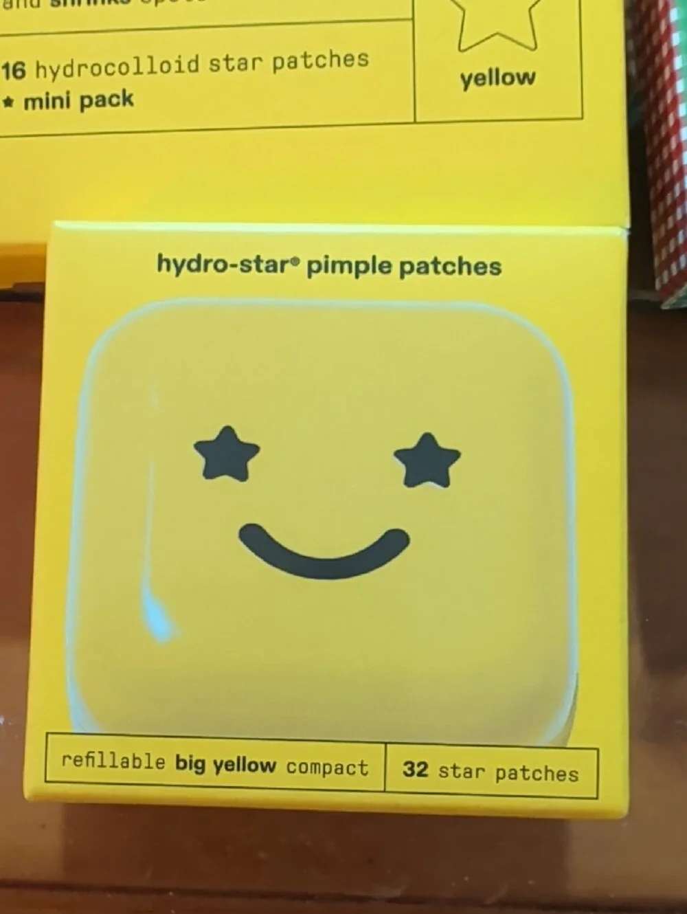 Nine Brand New Boxes Of Scarface Hydro Star Patches. One Refillable Compact